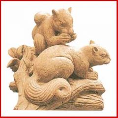 热卖促销 砂岩工艺品装饰品 圆雕艺术摆件 立体动物雕塑 -松...