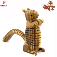 批发热卖 仿真木质松鼠 木制玩具模型 木制创意儿童玩具10元...