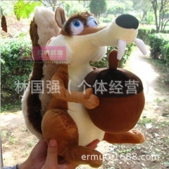 毛绒玩具批发ICEAGE 正版冰川时代4 冰河世纪松鼠毛绒玩...