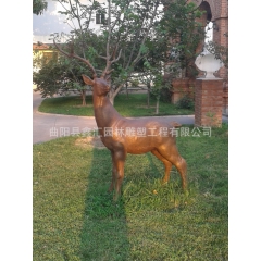 玻璃钢雕塑 仿真动植物 【热卖】 长颈鹿 梅花鹿 动物