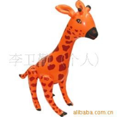 供应充气长颈鹿充气梅花鹿，PVC动物充气玩具