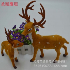 圣诞小鹿梅花鹿 圣诞节日装饰礼用品仿真驯鹿圣诞树场景摆设促销