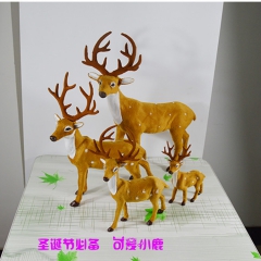 仿真小鹿梅花鹿 元旦春节婚庆用品礼品酒店商场开业 圣诞糜鹿摆...