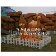园林景观骆驼雕塑 玻璃钢仿真骆驼 大型骆驼 深圳动物雕塑 厂...