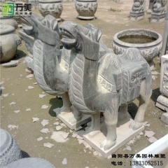 现货 青石骆驼 石雕仿古骆驼 厂家加工定做各种仿古动物产品