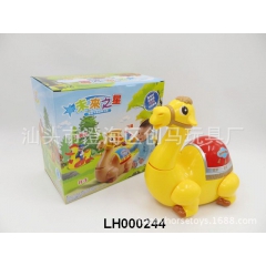 卡通电动玩具 儿童玩具 益智玩具 工厂批发新款电动灯光音乐骆...