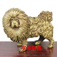 宇卓铜器 纯铜藏獒 铜工艺品 家居装饰摆设 办公室摆件