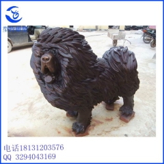 供应高品质铜雕塑 铜雕藏獒  长毛藏獒 批发 动物雕塑