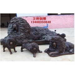 专业生产动物铜雕塑，铜雕藏獒，铸铜藏獒