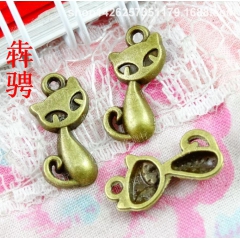 A3143 古青 0.65克 复古狐狸 DIY饰品材料 ZA...