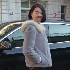 厂家定制 水貂衣服 皮草  女士时尚 进口水貂 新款