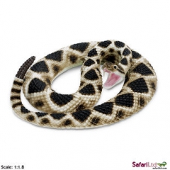 Safari 正品大响尾蛇仿真野生动物模型玩具属相蛇