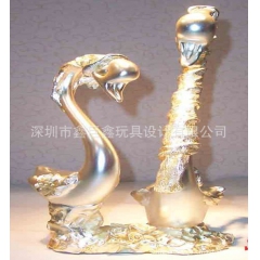 鑫巨鑫厂家/树脂工艺品/创意礼品/家居饰品/仿旧金蛇