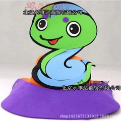 万圣节小蛇装扮 农夫与蛇 幼儿园玩具 EVA可爱动物头饰 蛇