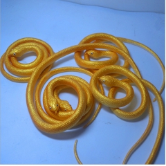 新款仿真黄金蟒蛇玩具 软胶仿真75CM蟒蛇 环保TPR环保油...