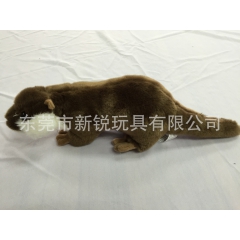 超像的毛绒玩具水獭 东莞玩具订做