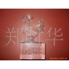 玻璃动物雄鸡，鸵鸟，喜鹊，乌鸦，麻雀，雄鹰，企鹅，燕子