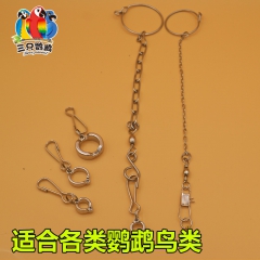 鹦鹉脚环鹦鹉活动开口脚环不锈钢脚链小太阳灰鹦鹉和尚鸟链子