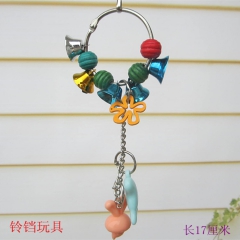 鹦鹉用品鸟玩具 旋转梯鸟爬梯 啃咬玩具鹦鹉 秋千站架站杠铃铛