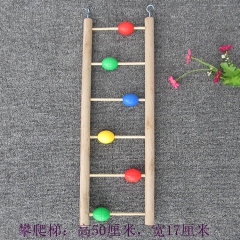 鹦鹉用品鸟玩具松鼠龙猫木爬梯啃咬玩具鹦鹉 秋千站架站杠云梯