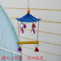 鹦鹉用品鸟玩具风铃秋千玩具木啃咬玩具鹦鹉 秋千站架站杠云梯
