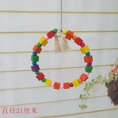 鹦鹉用品鸟玩具 秋千鸟爬梯 啃咬玩具鹦鹉 秋千站架站杠云梯