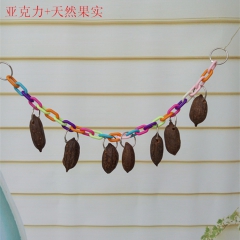 鹦鹉用品鸟玩具 坚果亚克力索道啃咬玩具鹦鹉 秋千站架站杠云梯