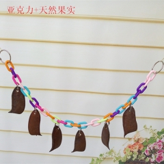 鹦鹉用品鸟玩具 果实索道 亚克力啃咬玩具鹦鹉 秋千站架站杠云...
