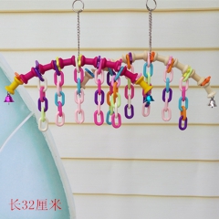 鹦鹉用品鸟玩具 磨牙玩具鸟爬梯 啃咬玩具鹦鹉 秋千站架站杠云...