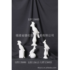 陶瓷工艺 摆件 装饰品  精品家饰 陶瓷小鸟 鹦鹉 陶瓷