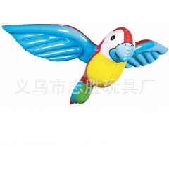 厂家订做PVC充气八哥鹦鹉 定制鸽子 吹气鸟 充气鸟类动物