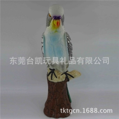 【台凱廠】白虎皮枯木鹦鹉 影視模型卡漫電玩扭蛋整蠱食玩桌遊