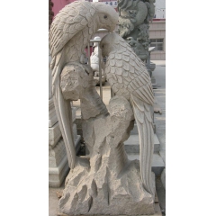 【精品推荐】石雕鹦鹉，石雕八哥，石雕鸟飞禽国务院津贴工艺师雕