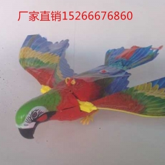 厂家直销  吊线电动鹦鹉  地摊庙会热卖产品