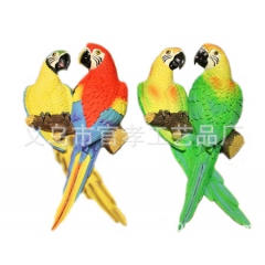 树脂鹦鹉 仿真动物壁挂装饰工艺品 创意家居