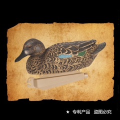 仿真野鸭，打猎诱饵野鸭，7寸蓝翅膀母鸭，园林公鸭母鸭