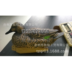 打猎诱饵吹塑鸭， 园林装饰品，塑料仿真野鸭，公母鸭
