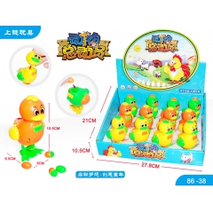 86-38厂家直销 环保安全《动物总动员》上链摇摆生蛋鸭