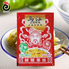 重庆特产涪陵乌江榨菜鲜脆菜丝88g下饭菜脆口榨菜咸菜泡菜