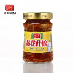 眉山东坡泡菜 大自然惠川食品 228克黄花什锦 瓶装榨菜 爽...