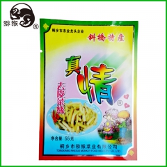 厂家直销 美味去皮菜丝榨菜 袋装55g腌制榨菜丝