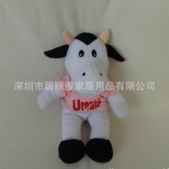 深圳厂家定做广告毛绒公仔 吸盘公仔小挂饰 毛绒玩具小奶牛