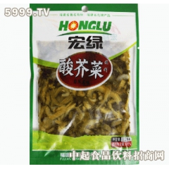 厂家批发 128g宏绿小包装酸芥菜 鲜香脆嫩特产酸芥菜