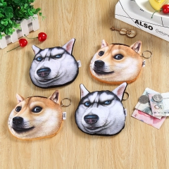 厂家批发 神烦狗汪星人doge 哈士奇 秋田犬创意礼品零钱包