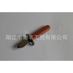 厂家直销 新品 加厚版不锈钢生蚝刀 防滑黑柄 开牡蛎 开生蚝