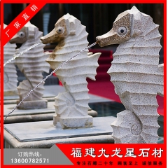 石雕厂家直销海马喷水，喷水海螺，喷水鱼，各式石雕喷水生产批发