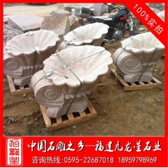 供应石雕海螺 石雕喷水海螺 水池喷水装饰动物 厂家定制直销