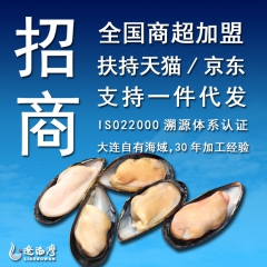 辽渤湾 蓝口贝 海虹 贻贝 大连海鲜速冻海产品冷冻 500g