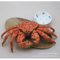 冷冻小规格帝王蟹 每只重量在400-500g之间 毛蟹 迷你...
