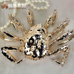 厂家直销 欧式奢华家居电镀树脂挂件 帝王蟹 螃蟹摆件 挂件
